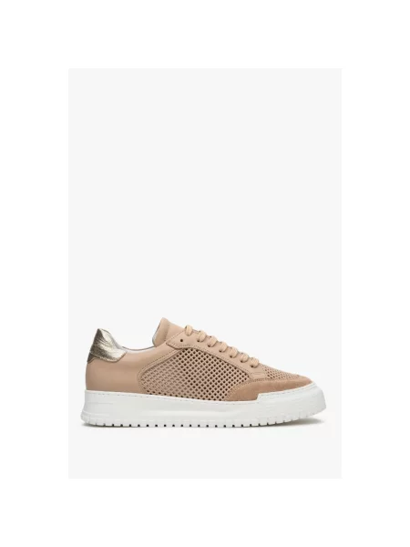 Кеди літні шкіряні Estro бежеві