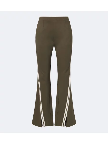 Pantaloni The Upside din jerseu evazate verde