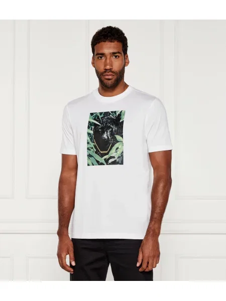 BOSS ORANGE Tricou Te_Animali alb