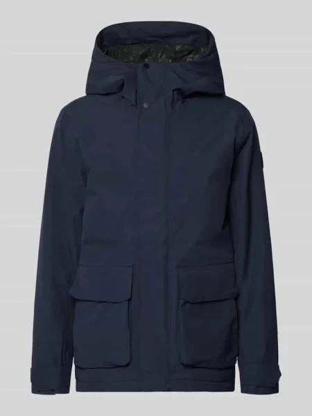 Kurtka o kroju regular fit z naszywanymi model Liam' Didriksons granatowa