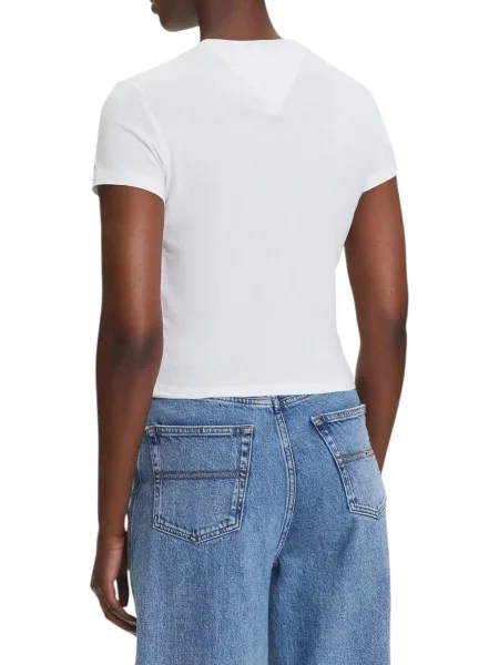 Тениска Tommy Jeans дамска бяло