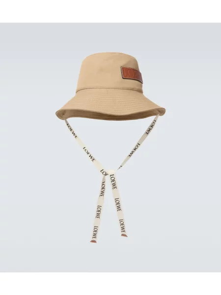 Platno klobuk bucket Loewe bež