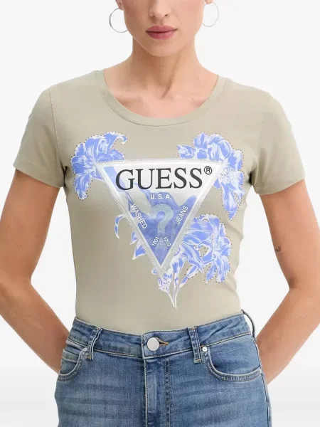 Tricou Guess cu model floral cu imagine