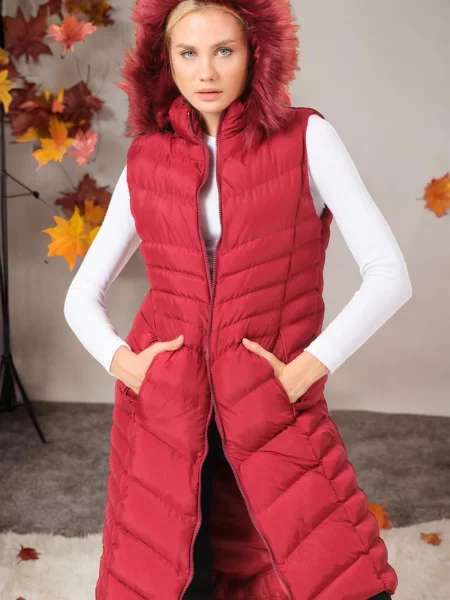 Vestă Dewberry bordo