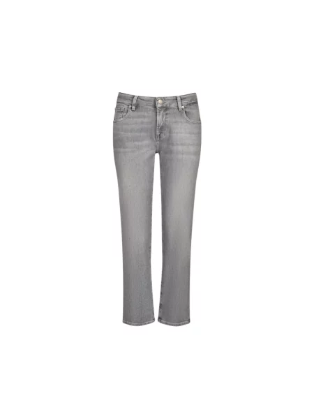 Jeansy straight leg 7 For All Mankind szare