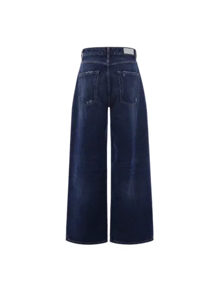 Szerokie jeansy Icon Denim niebieskie