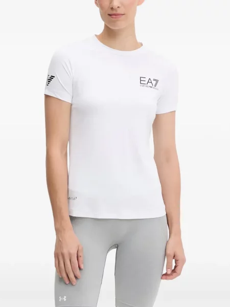 Póló Ea7 Emporio Armani nyomtatás fehér