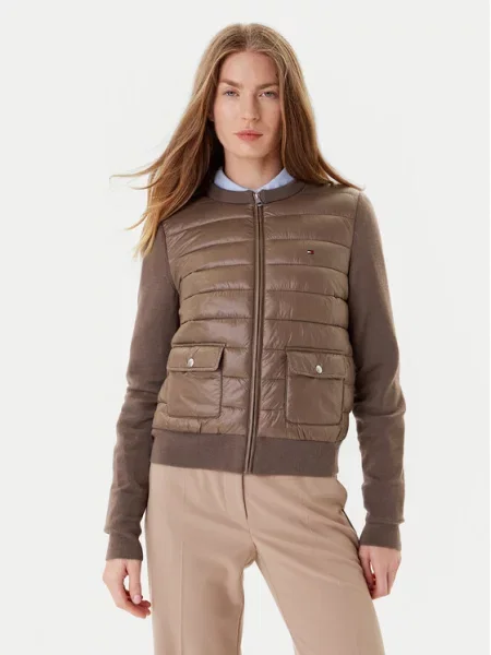 Tommy Hilfiger Μπόμπερ μπουφάν καφέ
