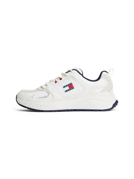 Sneakers Tommy Jeans Tjm Runner Écru alb
