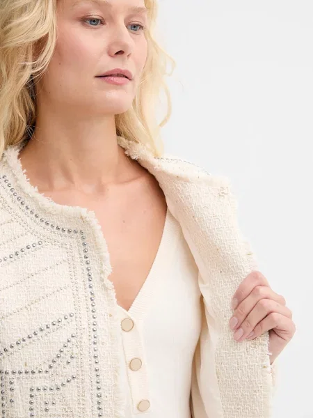 Піджак Morgan однобортний візерунок VCLIKY бежевий