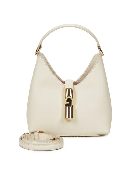 Genti Furla FURLA IRIDE MINI HOBO W/STRAP alb