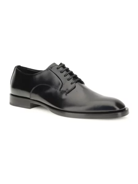 Derby Dolce And Gabbana sznurowany skórzany czarny