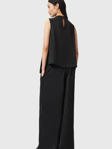 Широкие брюки Allsaints черные