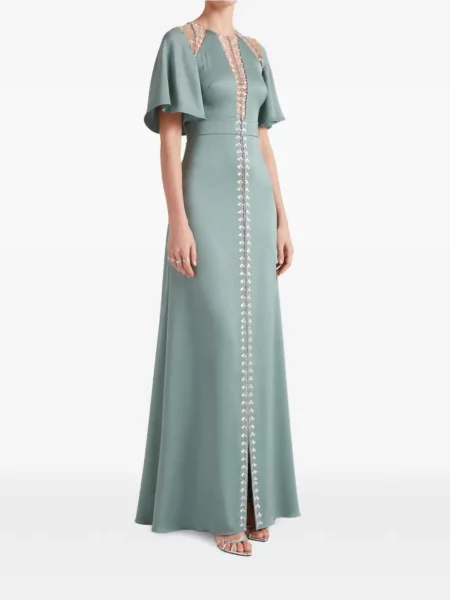 Rochie maxi Temperley London verde