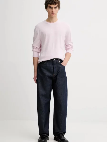 Calvin Klein pulover bombažen roza