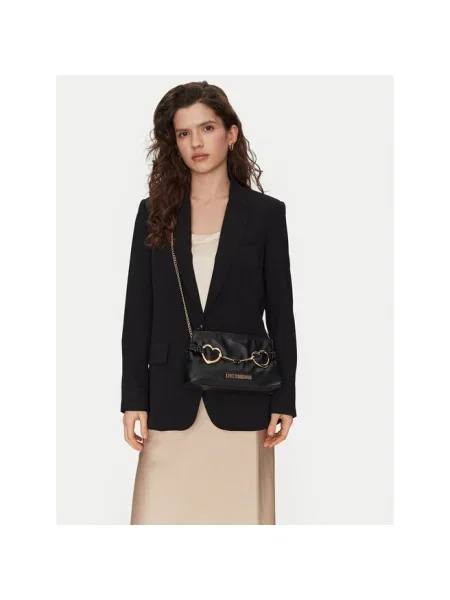 Love Moschino Torebki Kobieta ONE SIZE kopertówka z detalem logo czarny
