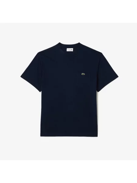 Lacoste T-Shirt Z Kieszonką Na Piersi szary