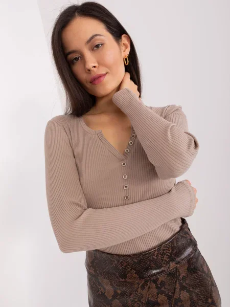 Bluza Fashionhunters bež