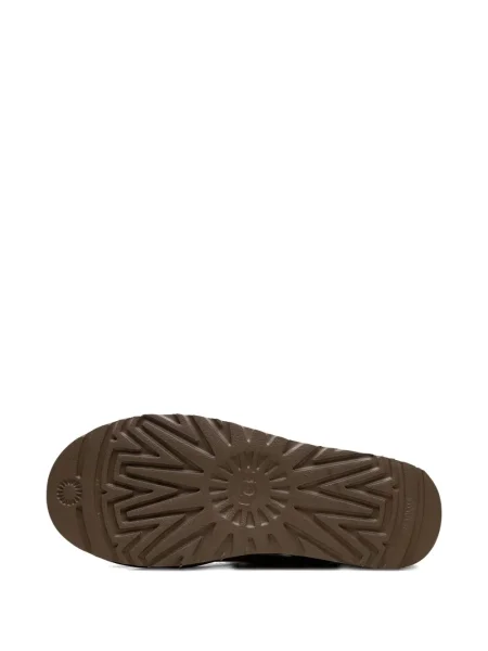 Cizme scurte Ugg cu model floral clasici maro