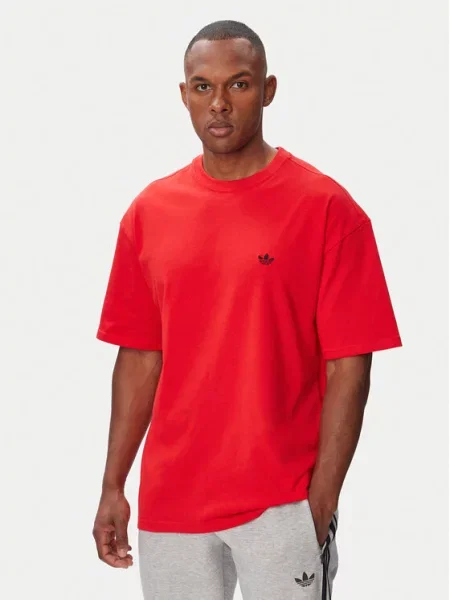Adidas Tricou Trefoil Essentials roșu