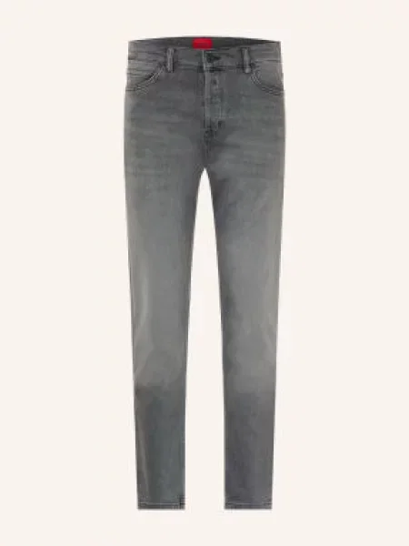 Hugo Jeansy Hugo O Kroju Extra Slim Fit grau szare