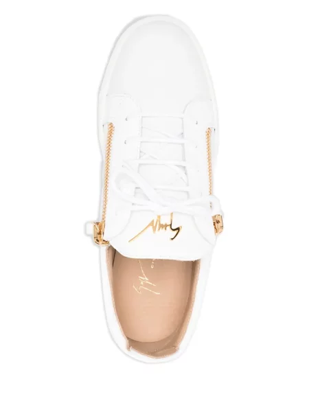 Маратонки Giuseppe Zanotti Frankie с връзки с дантела бяло