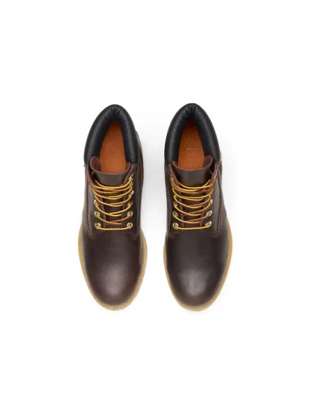 Šněrovací krajkové nepromokavé kotníkové boty Timberland hnědé