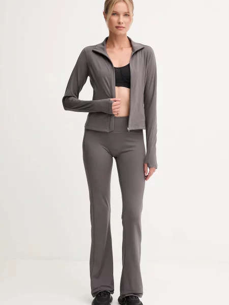 Casall spodnie treningowe Soft Touch gładkie szary