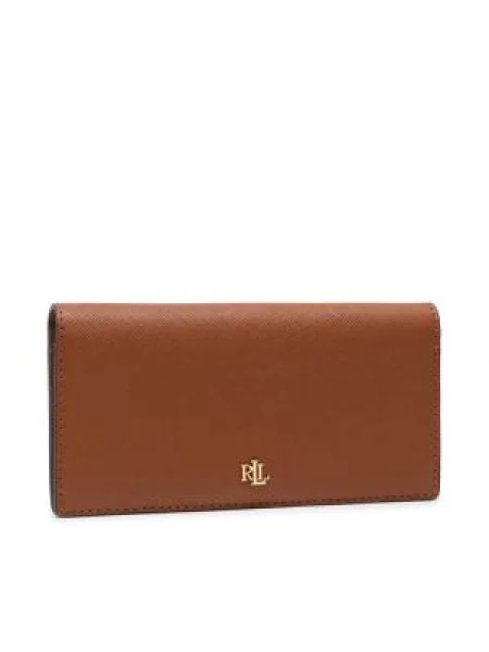 LAUREN RALPH LAUREN Портфейл Slim Wallet кафяв