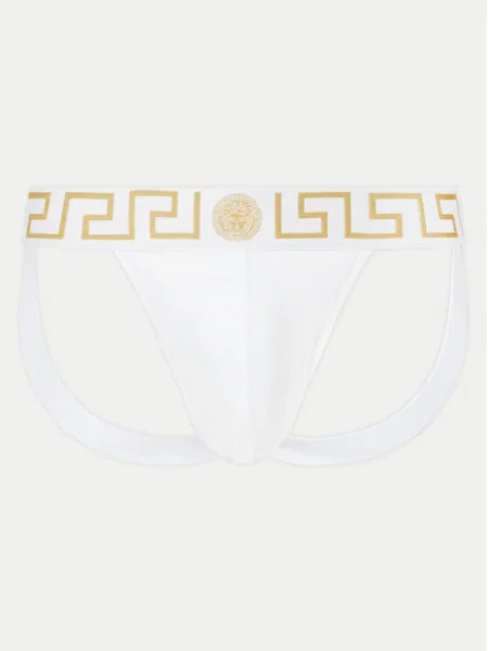 Versace Slipy Jock Strap biela