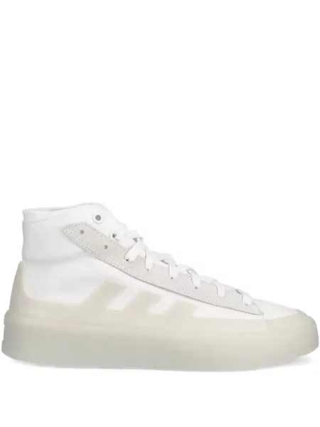 Sneakersy Adidas Terrex w paski z nadrukiem skórzane czarne