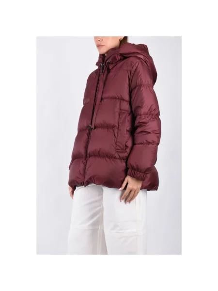 Kurtka puchowa Max Mara czerwona