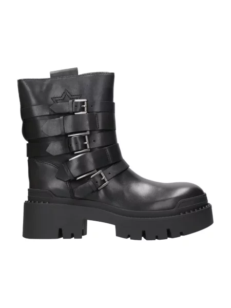 Buty do kostki Ash skórzane czarne