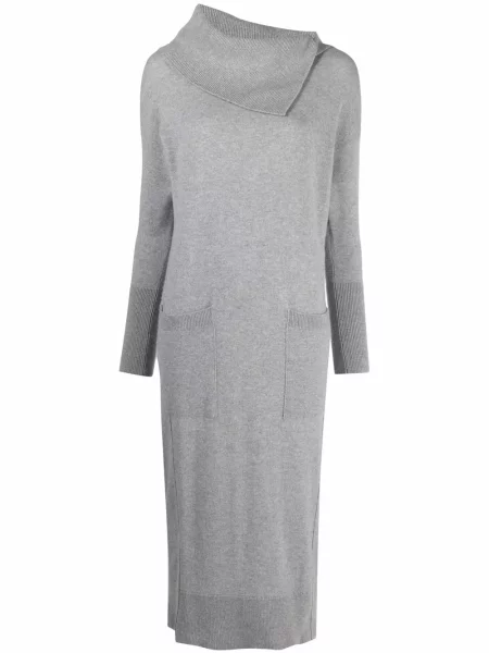 Rochie midi Lorena Antoniazzi până la genunchi de costum gri
