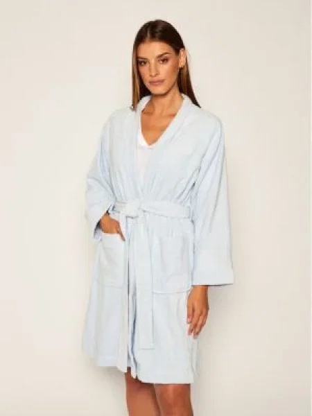 Lauren Ralph Lauren Krátký župan pastelová modrá