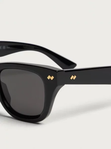 Okulary przeciwsłoneczne Bottega Veneta Eyewear czarne
