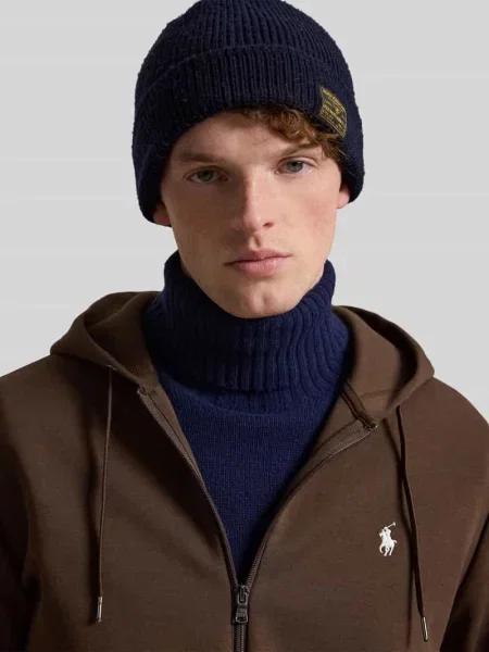 Polo Ralph Lauren bluza DOUBLE KNT brązowa