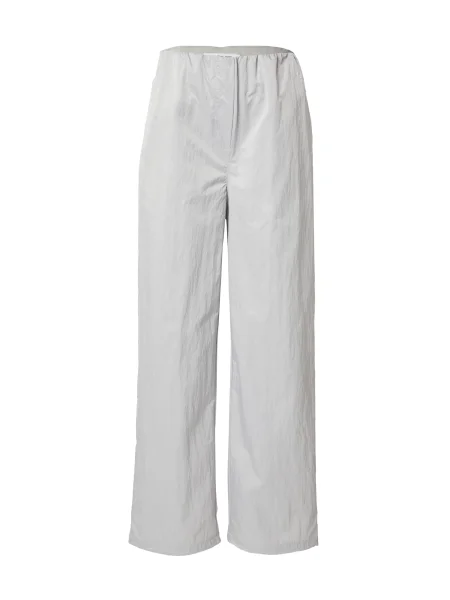 Calvin Klein Jeans Medžiaginės kelnės Soft Crinkle pilka