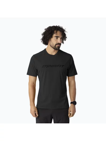 Tricou de trekking pentru bărbați DYNAFIT Traverse black out negru