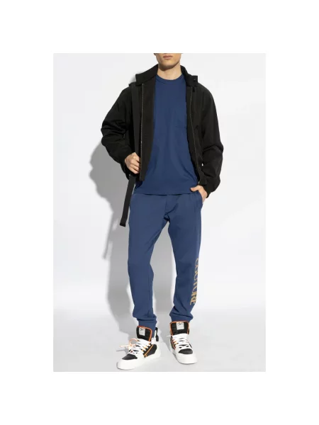 Koszulka Versace Jeans Couture niebieska
