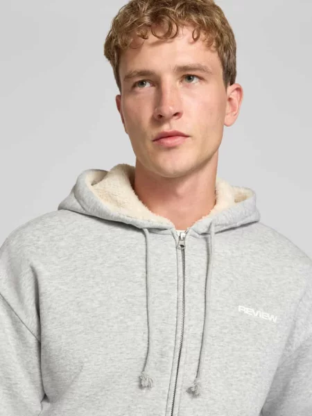 Bluza rozpinana o kroju regular fit z mieszanki bawełny z podszewką ze sztucznego kożuszka Review
