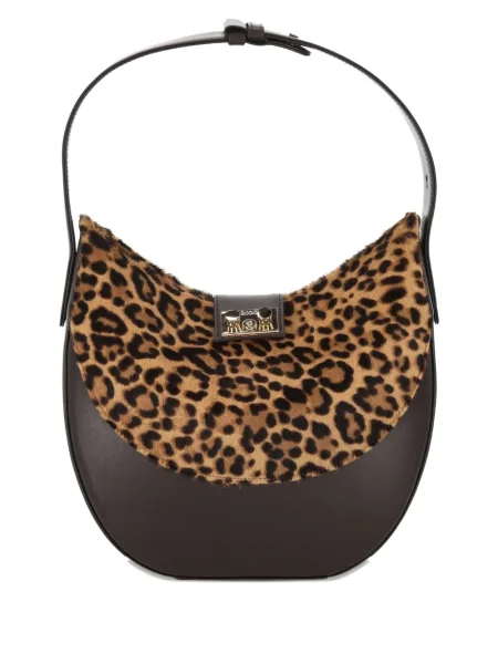 Geantă Rodo cu imagine cu model leopard maro