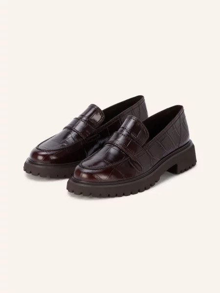 Paul Green Loafersy Big Croco braun zielone