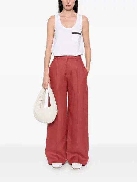 Pantaloni Brunello Cucinelli roșu