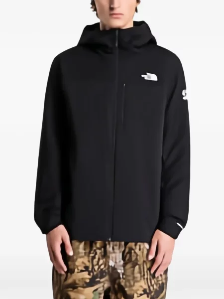 Geacă The North Face cu glugă negru