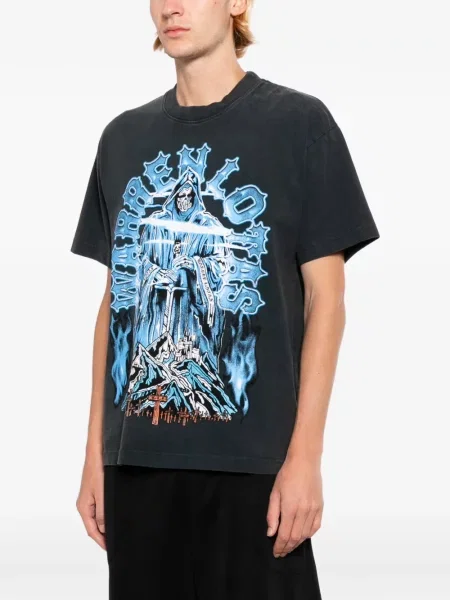 Tricou Warren Lotas cu imagine negru