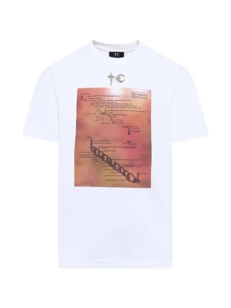 Tricou Thug Club cu imagine alb