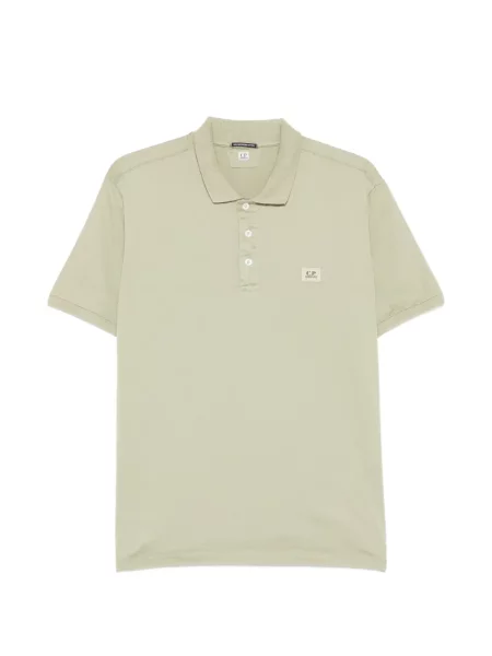 Tricou polo C.p. Company cu autograf verde