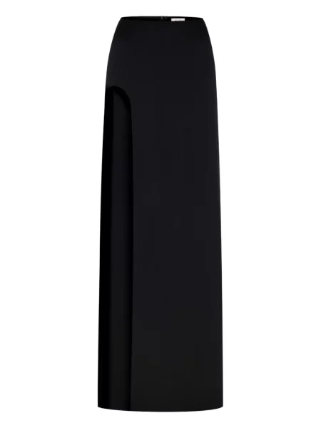 Fusta maxi Nué cu crăpătură negru