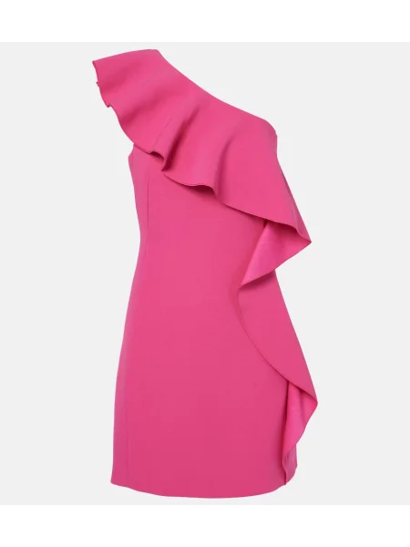 Rochie Max Mara cu volane roz